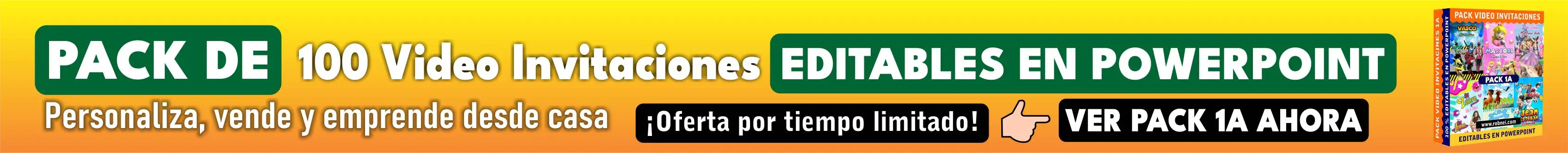 PACK 100 Video Invitaciones 1A