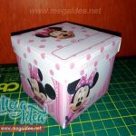 Invitación en Cajita Minnie Mouse para Imprimir