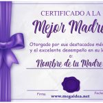 Descargar Diplomas para el Día de la Madre