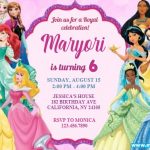 Disney Princess Birthday Invitations | Royal Girl Birthday Party Invites Custom Template, Printable, Editable Instant Download FREE | DIGITAL