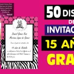 Pack 50 Diseños para Invitaciones de 15 Años