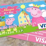 Crear Invitacion Visa de la Peppa Pig con PowerPoint