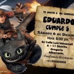 Plantilla Invitación Dragon 3 Chimuelo – How to train your dragon 3 invitation