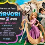 Plantilla Enredados Rapunzel Invitación – Tangled Invitation, Rapunzel Invitation