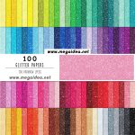100 Papeles Digitales Glitter – Digital Paper Free