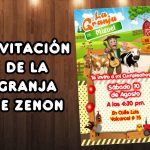Plantilla Invitación de la Granja de Zenon – Zenon Farm Invitation FREE