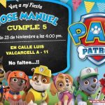 Invitación de Patrulla Canina para Editar, Paw Patrol Birthday Invitation FREE