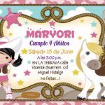 Plantilla Invitación Vaquerita – Cowgirl invitation Cowgirl birthday Free