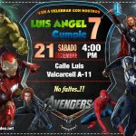 Invitación de los Vengadores en PowerPoint – Avengers Invitation Download Free
