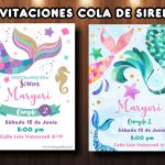 Plantilla Invitación Cola de Sirena – Mermaid Invite Free