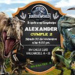 Plantilla Invitación de Jurassic World – Jurassic World Invitation Personalized Free