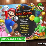 Invitacion Mario Bros Editable GRATIS