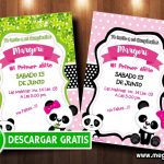 Invitación Cumpleaños Osita Panda GRATIS