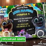 Puppy Dog Pals Invitaciones GRATIS