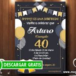 Invitación Fiesta Sorpresa 40 Años