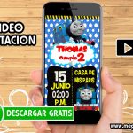 Video Invitacion del Tren Thomas GRATIS