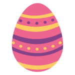 huevo pascua pintado