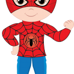 super heroes clipart spiderman animado 10