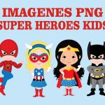 Super Héroes Kids Clipart PNG transparente