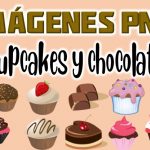 Imagenes de Cupcakes y Chocolates Clipart PNG transparente