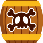 mickey pirata barril