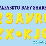 Alfabeto amarillo Baby Shark Clipart PNG
