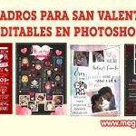 Cuadros para San Valentin  Editables en Photoshop GRATIS