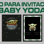 Fondo para Invitaciones de Baby Yoda
