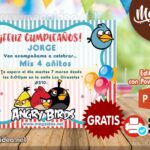 Invitación de Angry Birds para Editar GRATIS