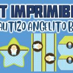 Kit Imprimible de Angelito para Bautizo Niño