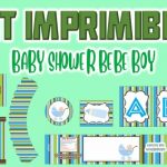 Kit Imprimible de Bebe para Baby Shower Niño