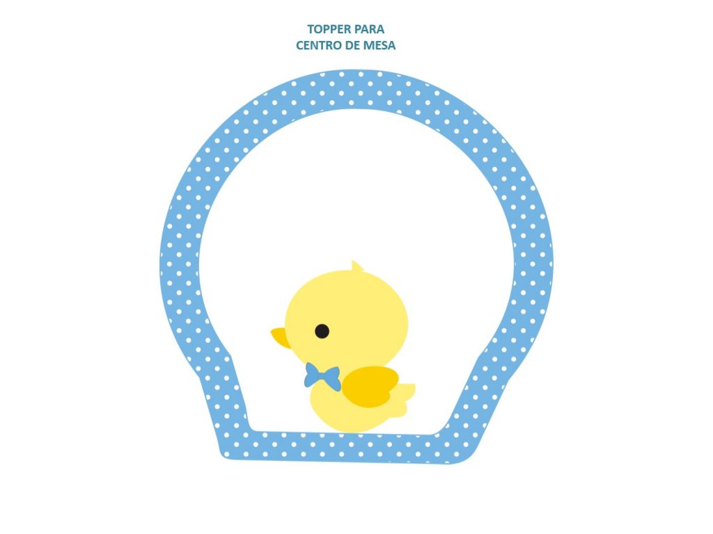 Kit Imprimible de Celeste con Amarillo para Baby Shower Niño – Robnei