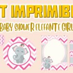 Kit Imprimible de Elefante para Baby Shower Niña