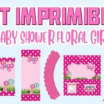 Kit Imprimible de Floral para Baby Shower Niña