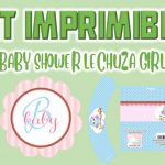 Kit Imprimible de Lechuza para Baby Shower Niña