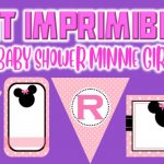 Kit Imprimible de Minnie para Baby Shower Niña