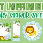 Kit Imprimible de Safari para Baby Shower