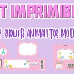 Kit Imprimible de Animalitos Modelo 2 para Baby Shower