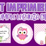 Kit Imprimible de Lechuza para Cumpleaños Niña