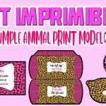 Kit Imprimible de Animal Print Modelo 2 para Cumpleaños
