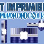 Kit Imprimible Azul para Primera Comunión Niño