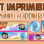 Kit Imprimible de Aladdin Bebe para Cumpleaños
