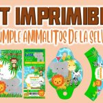 Kit Imprimible de Animalitos de la Selva para Cumpleaños
