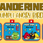 Banderines de Angry Birds para Cumpleaños