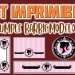 Kit Imprimible de Barbie Modelo 2 para Cumpleaños