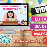 Video Editable día de la Maestra Inicial