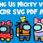 Among Us Mickey Vector CDR SVG PDF AI GRATIS