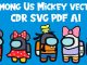 Among Us Mickey vector CDR SVG PDF AI