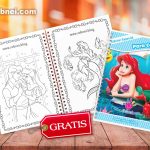Dibujos Princesa Ariel para Colorear e Imprimir