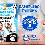 Caratula de Lionel Messi MUESTRA GRATIS Editable